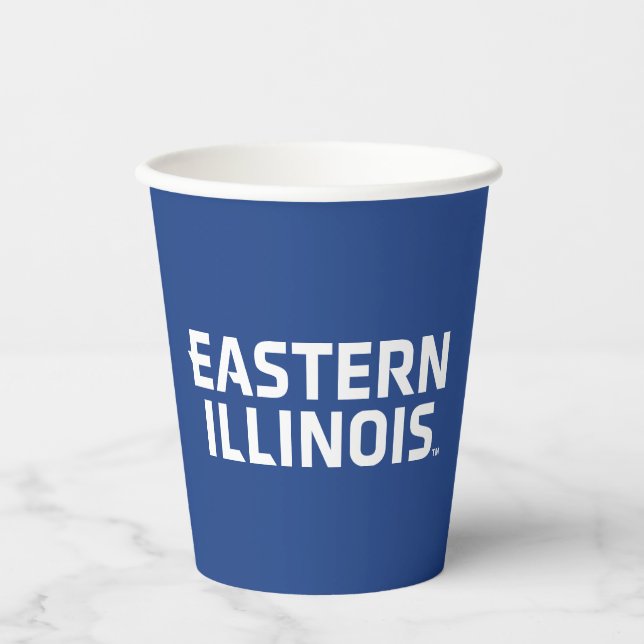 Eastern Illinois University Wordmark Logo Paper Cups (Front)