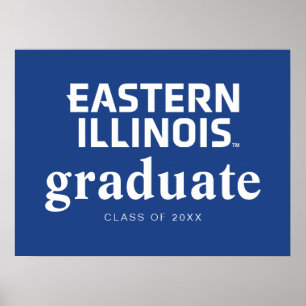 Eastern Illinois University Wordmark Logo Poster