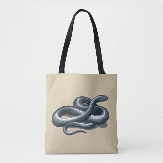 Eastern Indigo Snake Art Tote Bag (Front)