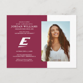 Eastern Kentucky University E Announcement Postcard