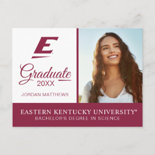 Eastern Kentucky University E Announcement Postcard