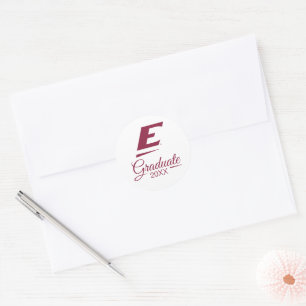 Eastern Kentucky University E Classic Round Sticker