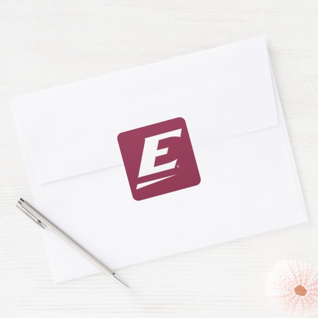 Eastern Kentucky University E Square Sticker (Envelope)