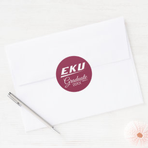 Eastern Kentucky University   EKU Classic Round Sticker