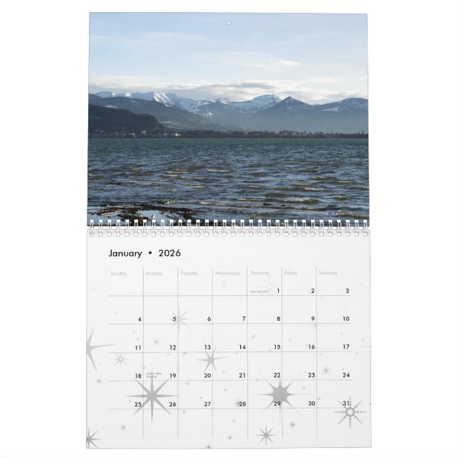 Eastern Lake Contance - Östlicher Bodensee Calendar (Jan 2026)