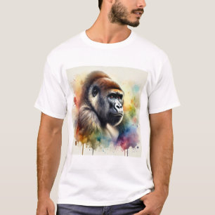 Eastern Lowland Gorilla 120724AREF114 - Watercolor T-Shirt