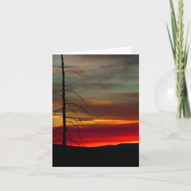 Eastern Oregon Sunrise 1 Holiday Card (Front)