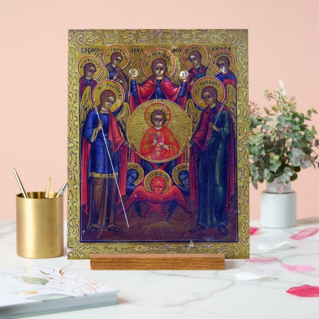 Eastern Orthodox Christianity Seven Archangels Acrylic Sign (Wedding)