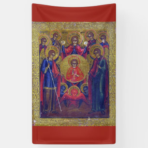 Eastern Orthodox Seven Archangels Christian Icon Banner
