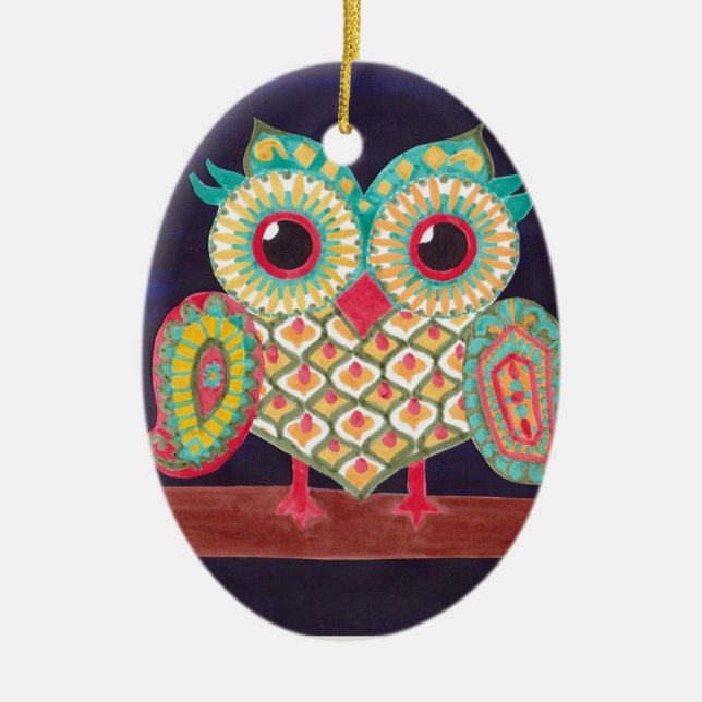Eastern Owl Ornament (Front)
