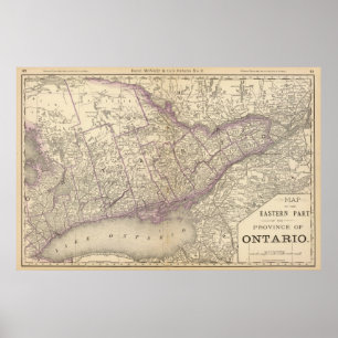 Eastern part of Ontario Poster