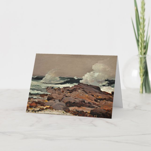 Eastern Point, fine art by Winslow Homer Card (Front)