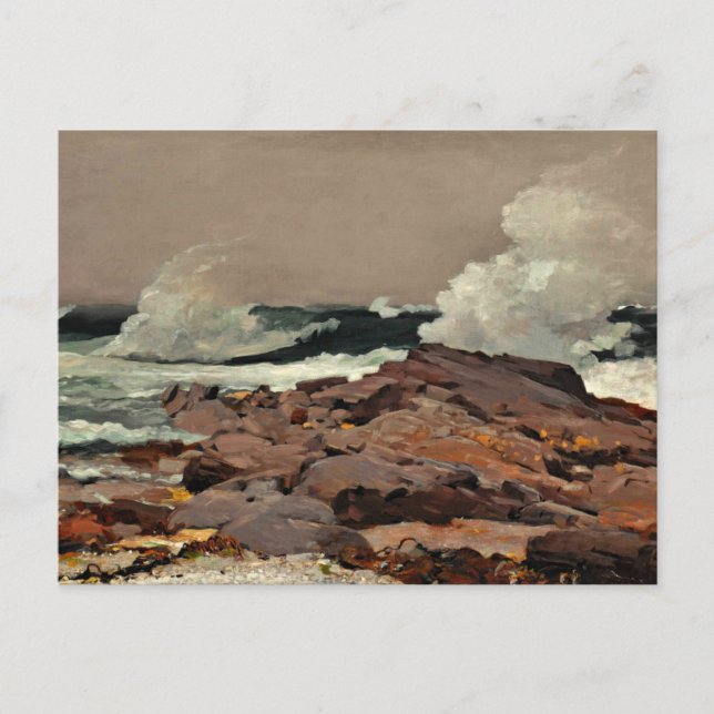 Eastern Point, fine art by Winslow Homer Postcard (Front)