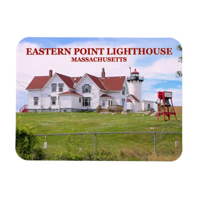 Eastern Point Lighthouse, Massachusetts Magnet (Horizontal)