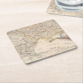 Eastern Russia Square Paper Coaster (Angled)