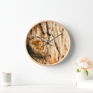 Eastern Screech-Owl Clock