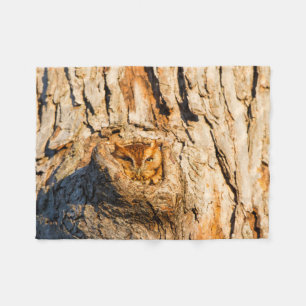 Eastern Screech-Owl Fleece Blanket