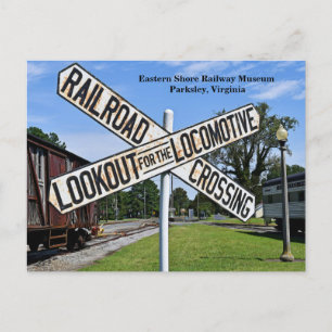 Eastern Shore Railroad Museum Postcard