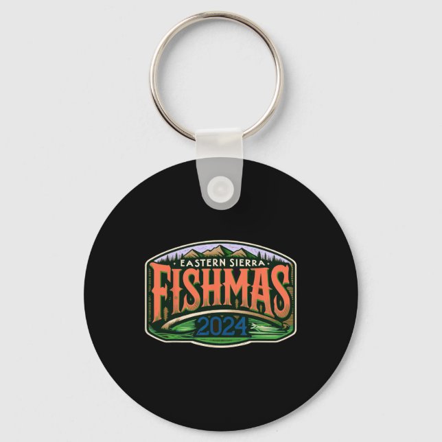 Eastern Sierra Fishmas  Key Ring (Front)