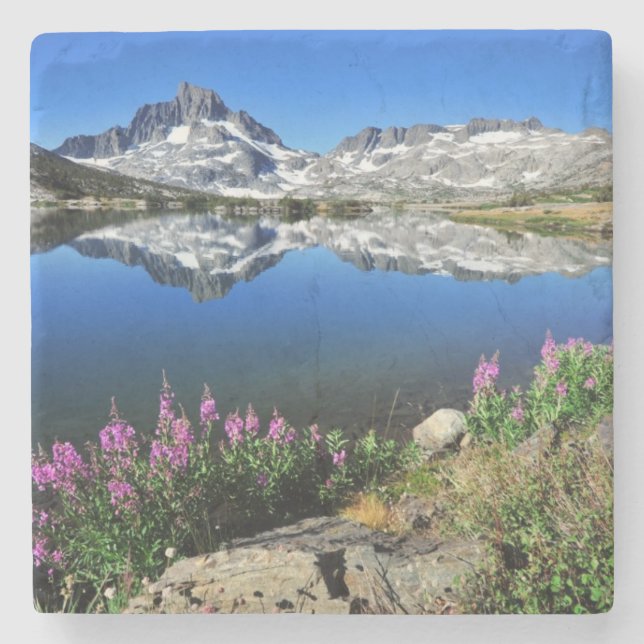 Eastern Sierra Mountains Stone Coaster (Front)