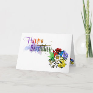 Eastern Star Birthday Card