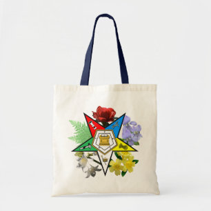 Eastern Star Floral Emblem tote Bag