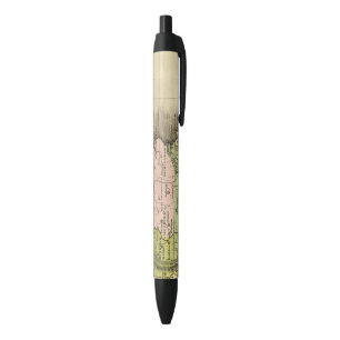 Eastern States Olney Map Black Ink Pen