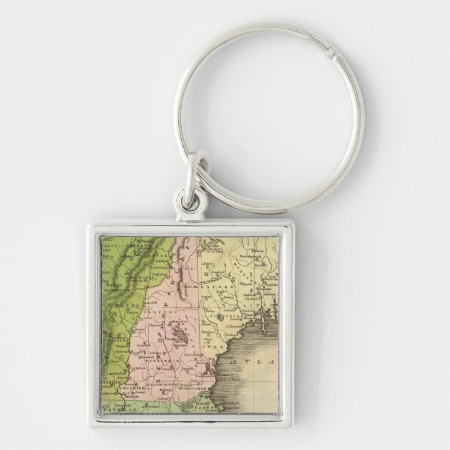 Eastern States Olney Map Key Ring (Front)