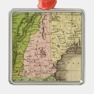 Eastern States Olney Map Metal Ornament