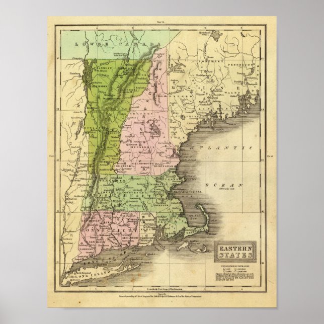 Eastern States Olney Map Poster (Front)