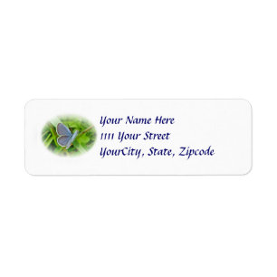 Eastern Tailed Blue Butterfly Address Label Return Address Label
