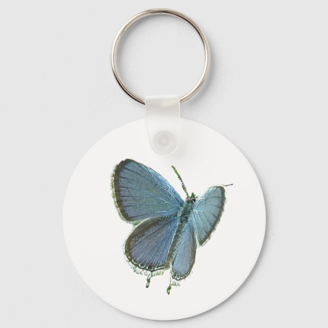 Eastern-Tailed Blue Butterfly Key Ring (Front)