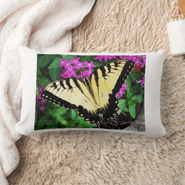 Eastern Tiger Swallowtail Butterfly #1 Lumbar Cushion (Blanket)