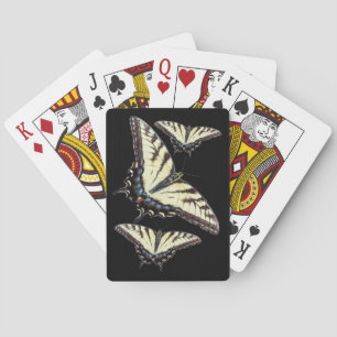 Eastern Tiger Swallowtail Butterfly On Coneflowers Playing Cards