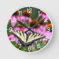Eastern Tiger Swallowtail Butterfly On Coneflowers