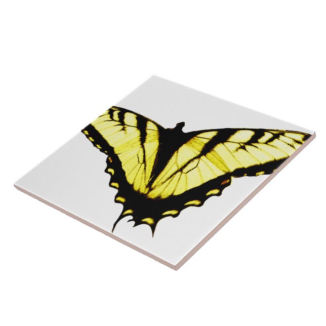 Eastern Tiger Swallowtail Butterfly Photo Ceramic Tile (Side)