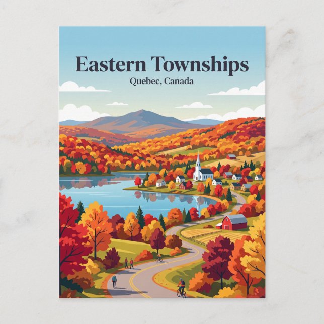 Eastern Townships Quebec, Canada Postcard (Front)
