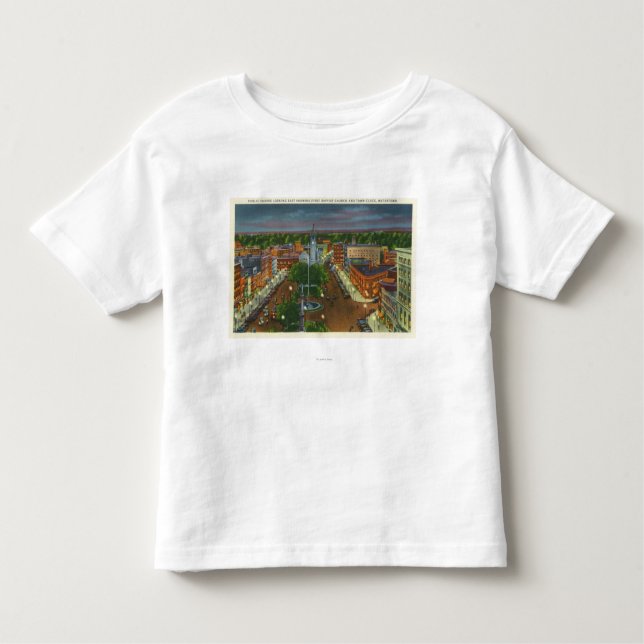 Eastern View of Public Square, Town Clock Toddler T-Shirt (Front)