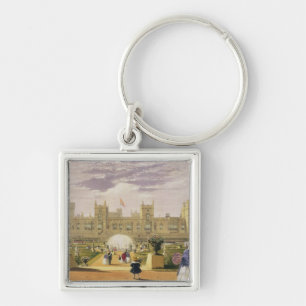 Eastern view of the Castle and Garden, Windsor Cas Key Ring
