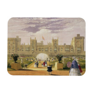 Eastern view of the Castle and Garden, Windsor Cas Magnet