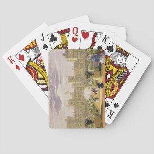 Eastern view of the Castle and Garden, Windsor Cas Playing Cards