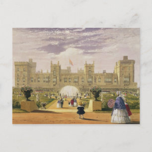 Eastern view of the Castle and Garden, Windsor Cas Postcard