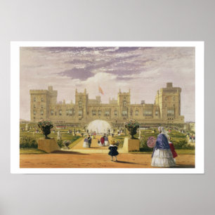 Eastern view of the Castle and Garden, Windsor Cas Poster