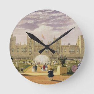 Eastern view of the Castle and Garden, Windsor Cas Round Clock