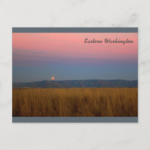 Eastern Washington Moonrise Postcard