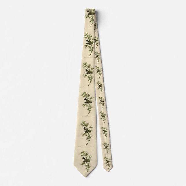 Eastern Wood Pewee from Audubon's Birds of America Tie (Front)
