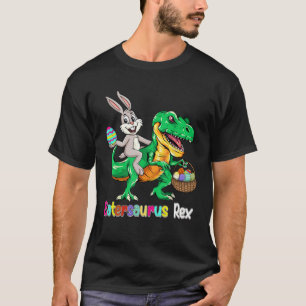 Eastersaurus Rex Trex Easter Bunny Dino Boys Kids  T-Shirt