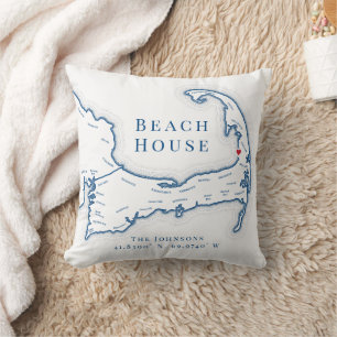Eastham MA Cape Cod Beach House Photo Coordinates Cushion