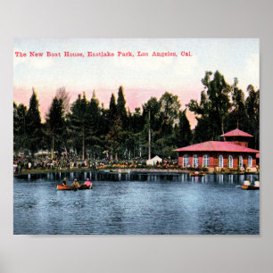 Eastlake Park, Los Angeles, California Vintage Poster