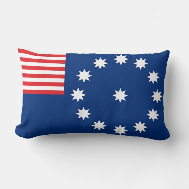 Easton city flag state america Pennsylvania Lumbar Cushion (Front)